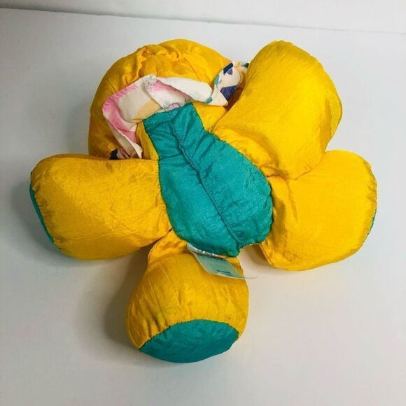 vintage fisher price jungle friends yellow lion rattle #3704 soft plush 1995 - Picture 5 of 9